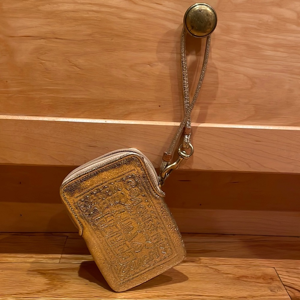 Gold Coach Wristlet
